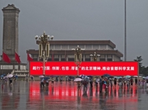 Beijing 2013 pioggia a Tiananmen